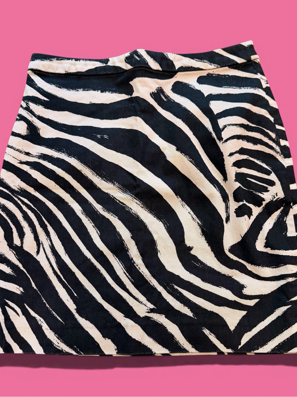 H&M Zebra 🦓 Print Cotton Mini Skirt. Size 2
